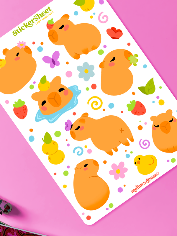 Capy moments | Stickersheet — vue 2