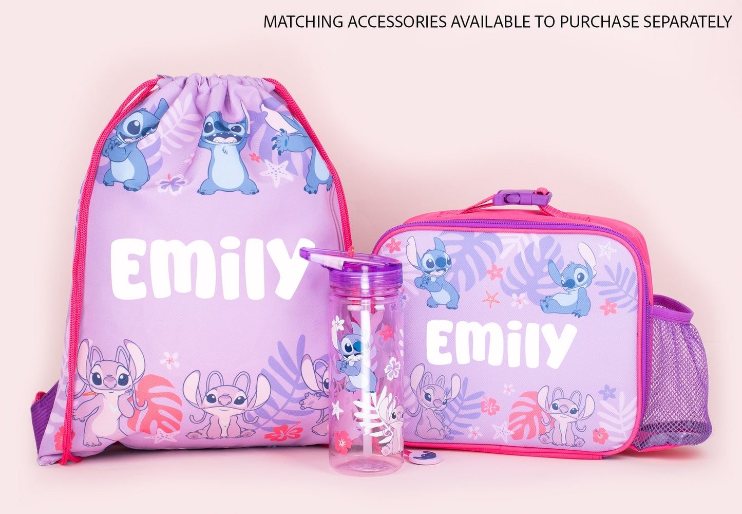 Official Disney Stitch & Angel Sac à cordon | enfant PE Sac
