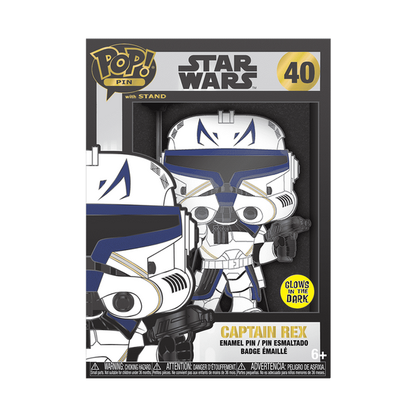 Funko Pop! Pin Captain Rex (Glow) – The Clone Wars