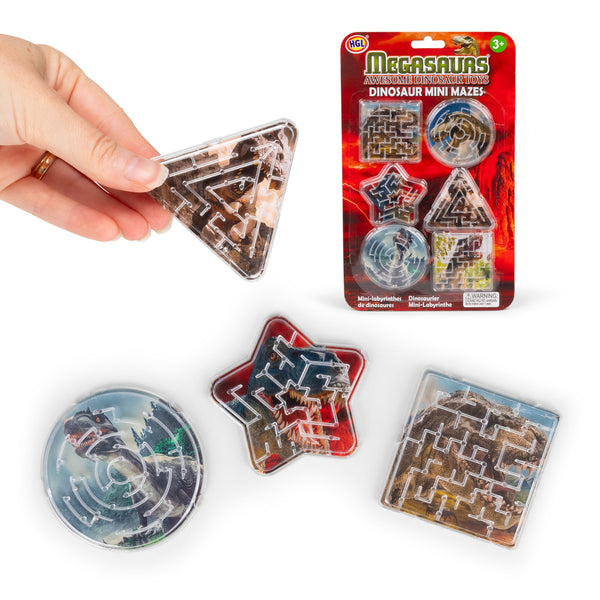6 MINI DINOSAUR MAZES