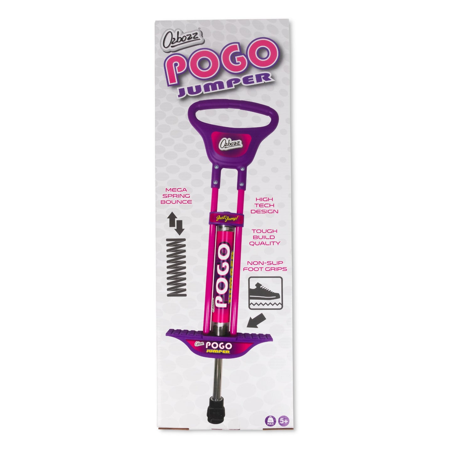 POGO STICK PINK PURPLE 89CM