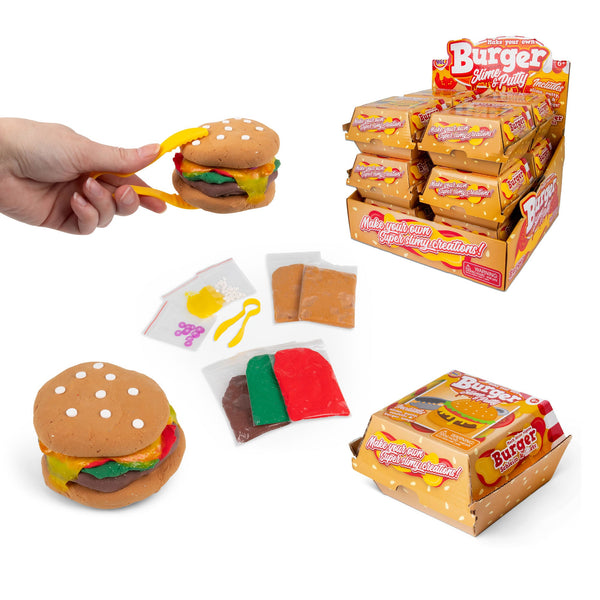 MAKE YOUR OWN BURGER SLIME AND PUTTY
