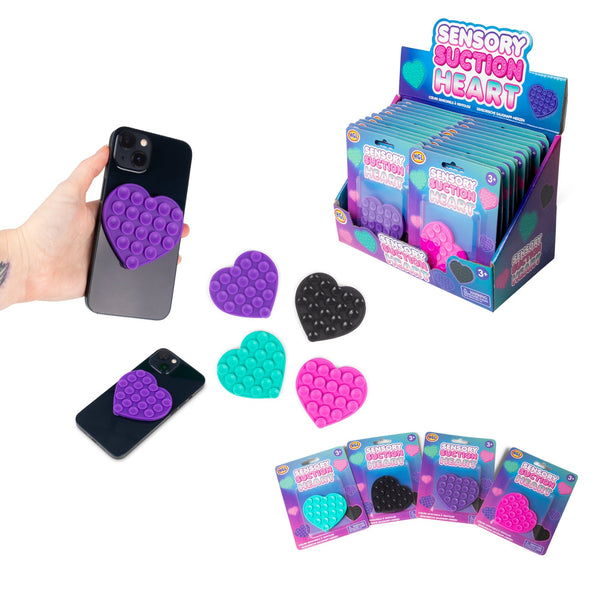 Heart-shaped phone suction cup
