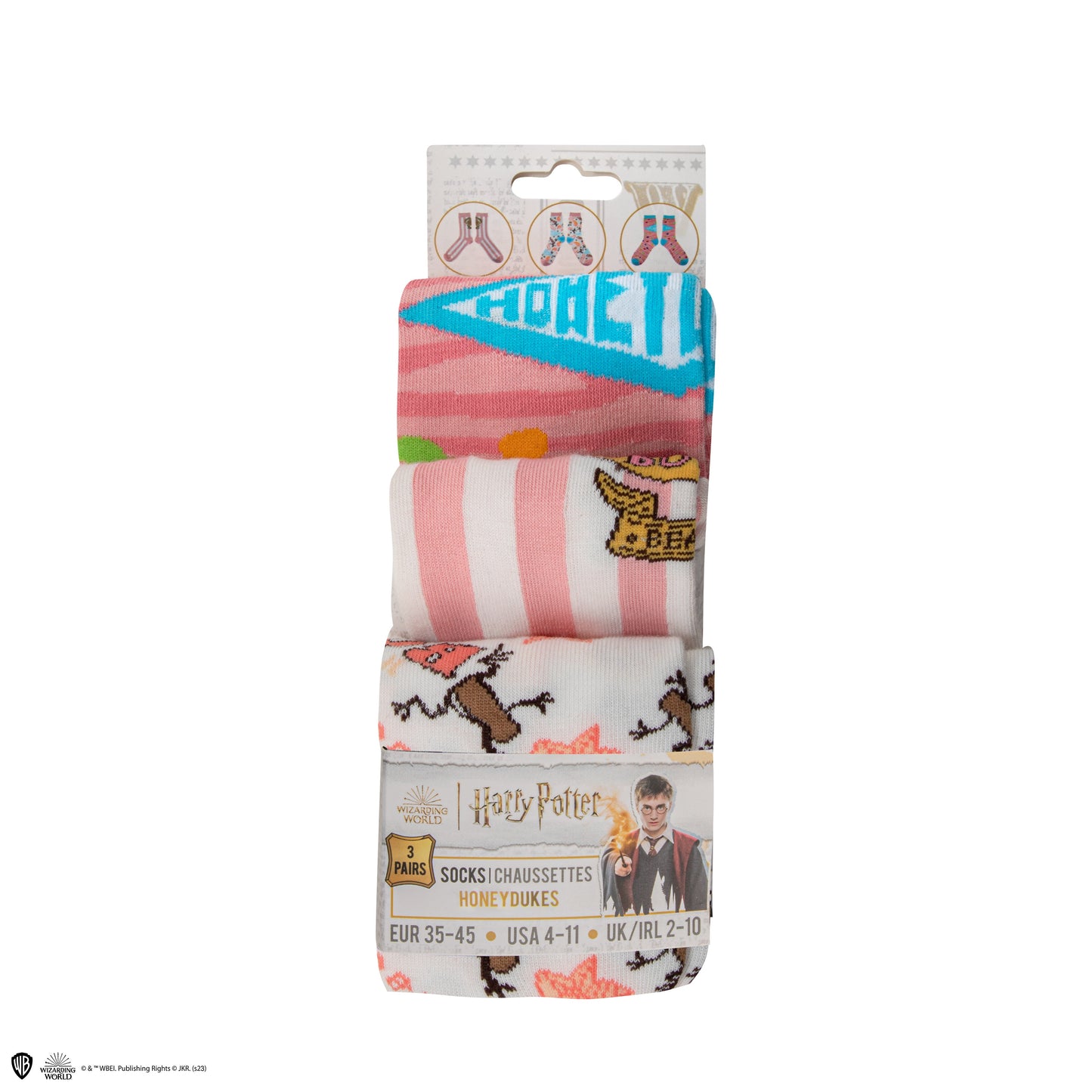 Set of 3 Pairs of Honeydukes Socks