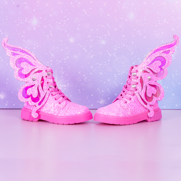 CHAUSSURES DE FÉE À PAILLETTES - ROSE
