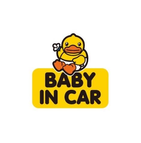 Autocollant de Voiture Canard Bébé à Bord B.Duck - Canard de Bain