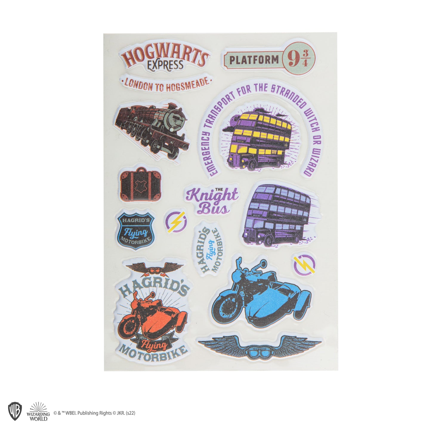 3D Magical Transportation Stickers