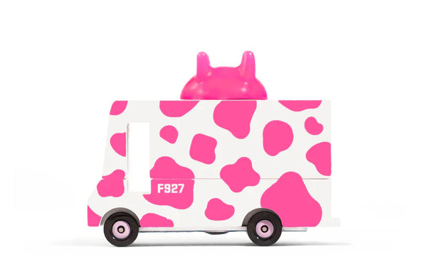Candycar World Wooden Van - Strawberry Moo