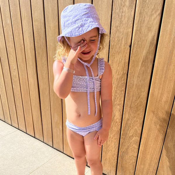 Sun Hat - Lila - Leopard