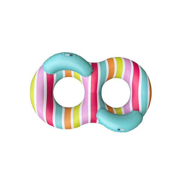 Double Swim Ring - Multicolor - Color Rush - Ø 190 cm