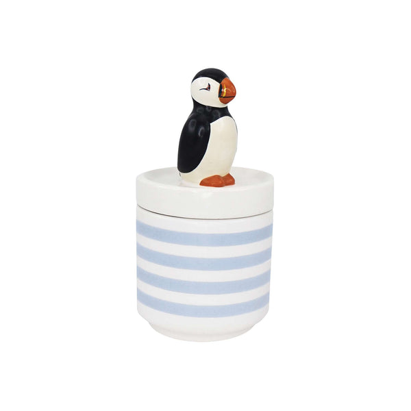 Boîte à bijoux en céramique Macareux RSPB