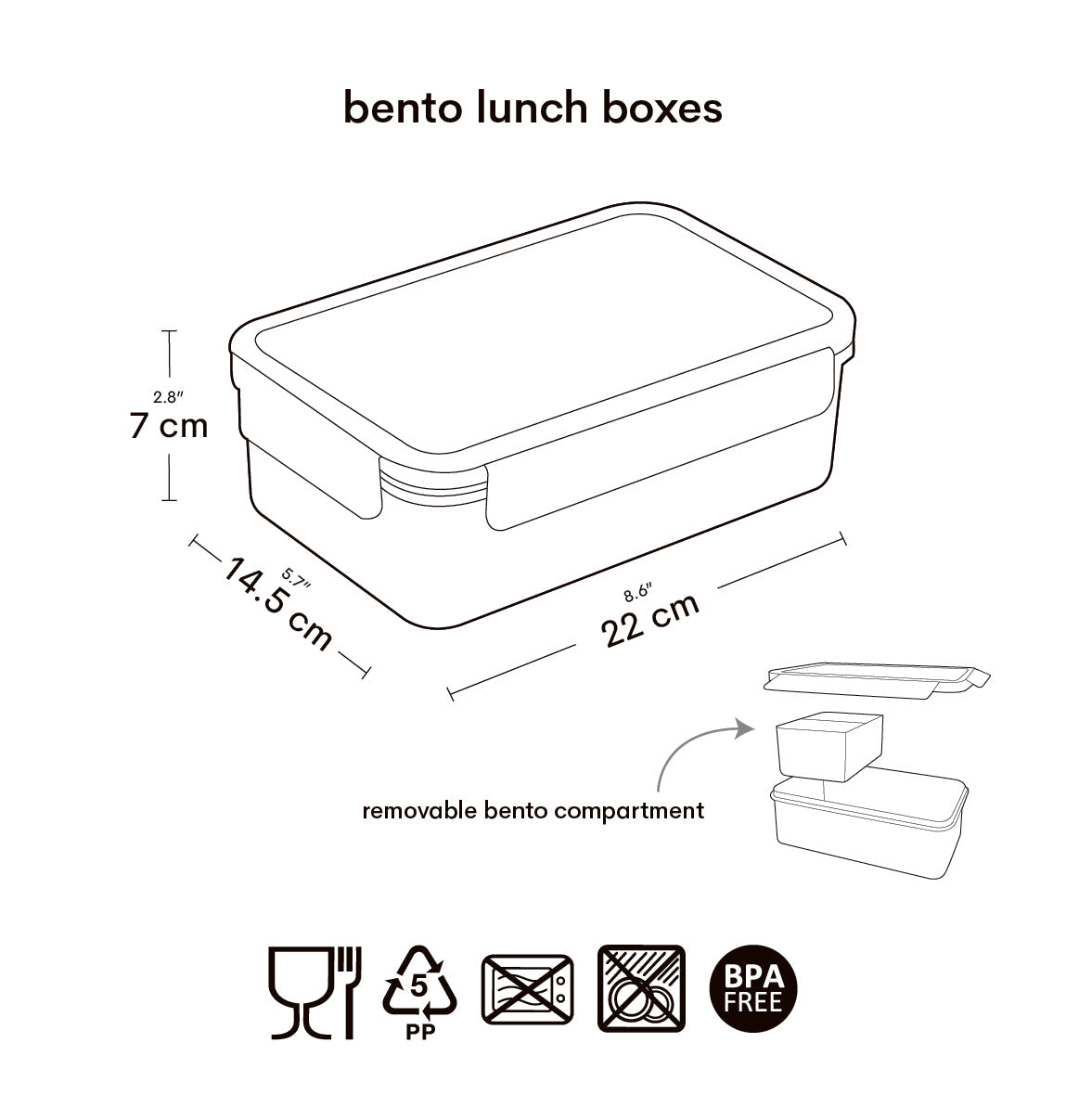 Boîte à déjeuner bento - Galaxie – vue 7 – A Little Lovely Company