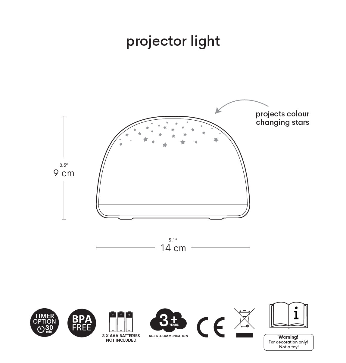 Veilleuse projecteur - Amis de la forêt – vue 8 – A Little Lovely Company
