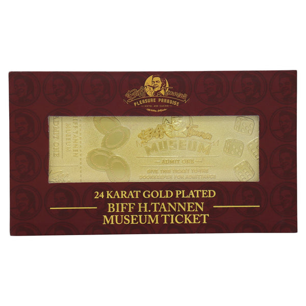 Objet collector Retour vers le Futur - 24K Gold Plated Biff Tannen Museum Entrance TicketTObjet collector Retour vers le Futur - 24K Gold Plated Biff Tannen Museum Entrance TicketiObjet collector Retour vers le Futur - 24K Gold Plated Biff Tannen Museum Entrance TicketcObjet collector Retour vers le Futur - 24K Gold Plated Biff Tannen Museum Entrance TicketkObjet collector Retour vers le Futur - 24K Gold Plated Biff Tannen Museum Entrance TicketeObjet collector Retour vers le Futur - 24K Gold Plated Biff Ta