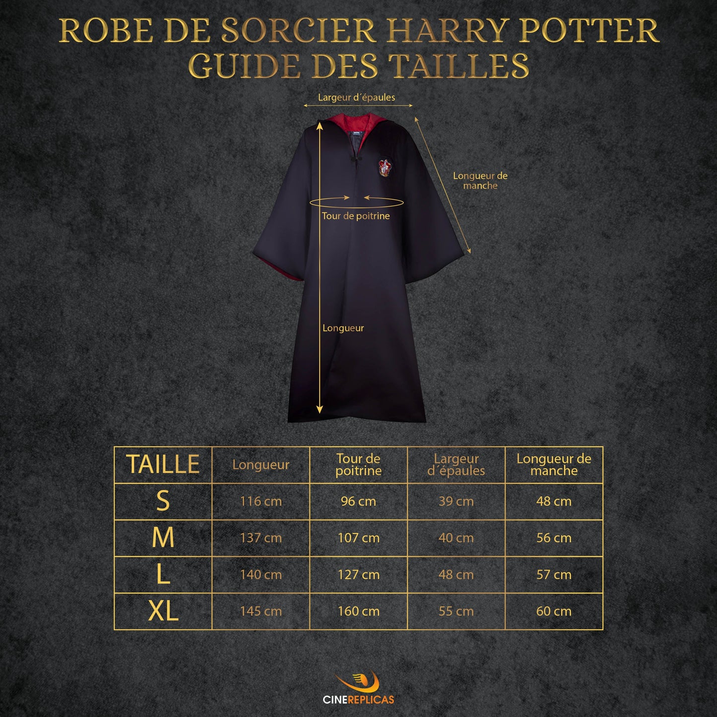 Tenue Complète Gryffondor Adultes