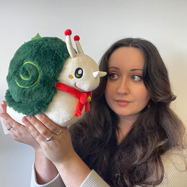 Peluche Mini Squishable – Escargot Festif