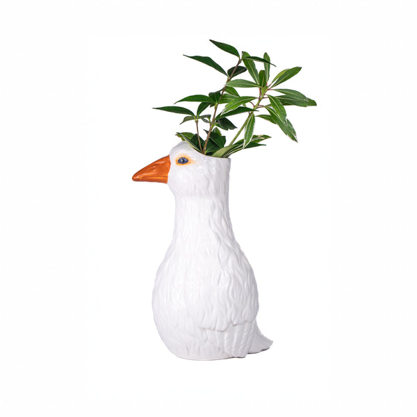Goose-shaped vase