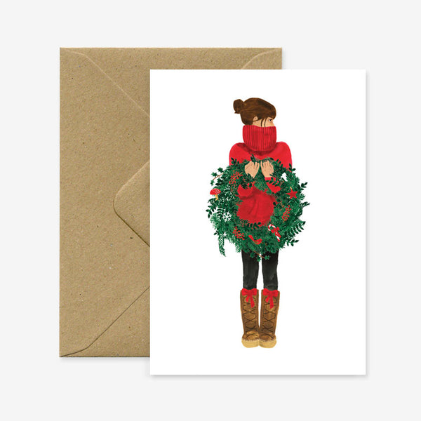 Winter Girl Crown - Carte de voeux
