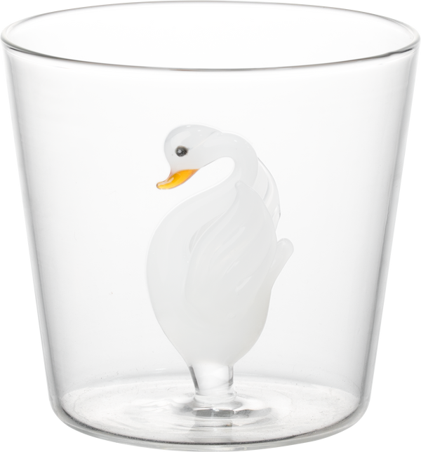 In-Glass Swan Glass