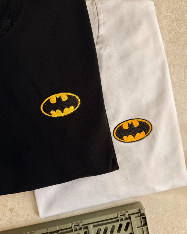T-shirt Brodé - Bat-signal - t-shirt brodé Juste un T-shirt
