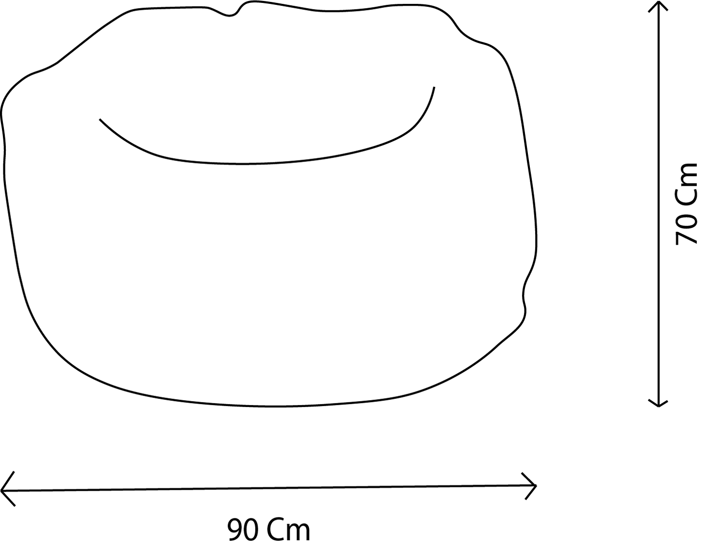 Pouf doux et confortable lapin