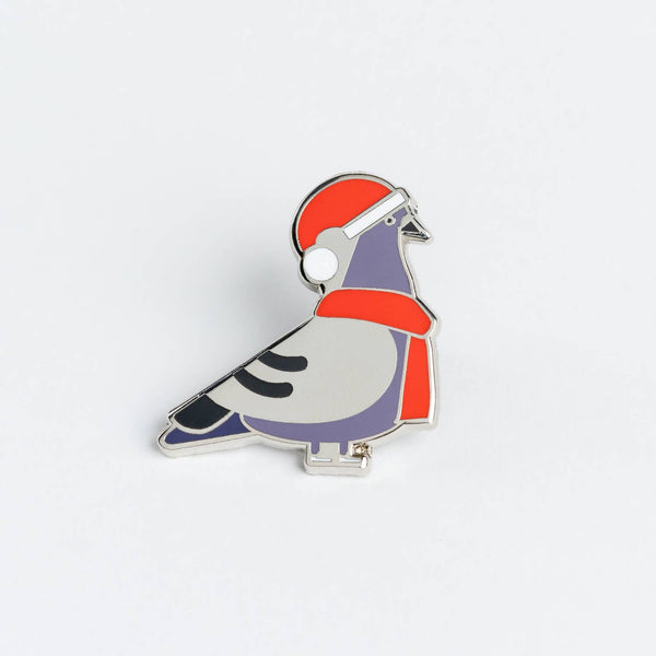 Christmas Pigeon Pin