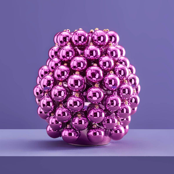Lilac Christmas Bauble Vase