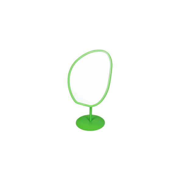 Makeup mirror - Round - Green - 16.5x12x31.5cm