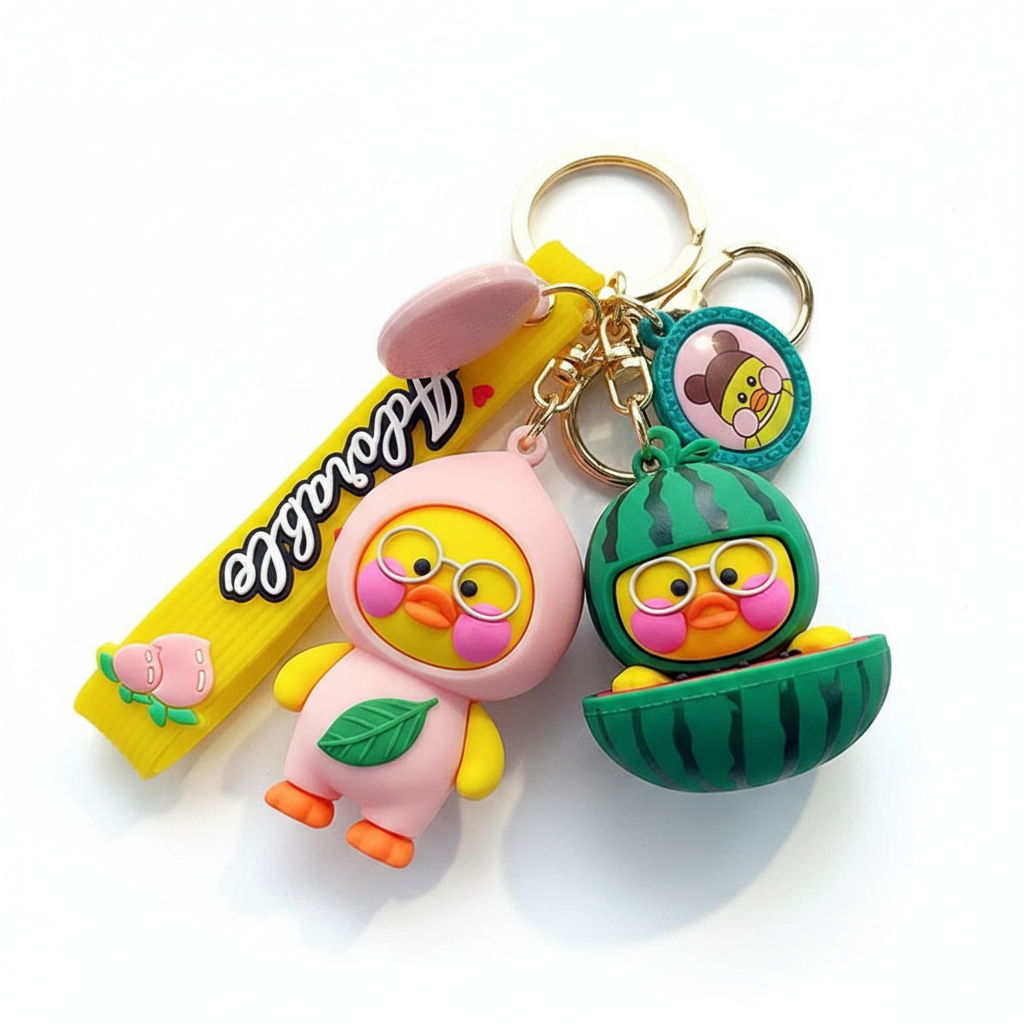 Porte Clés Canard Pastèque