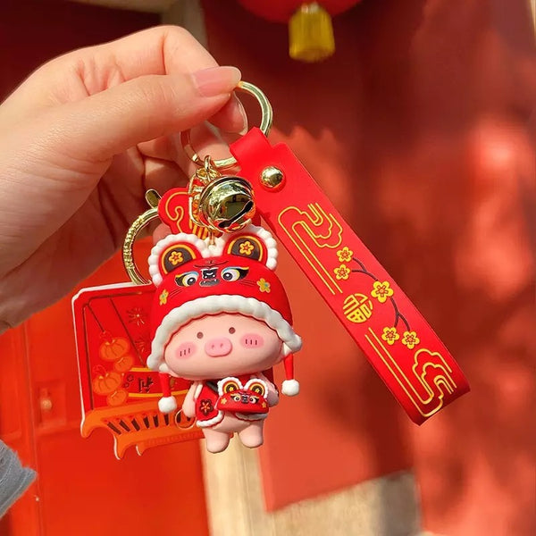 Porte Clés Cochon Année du Tigre