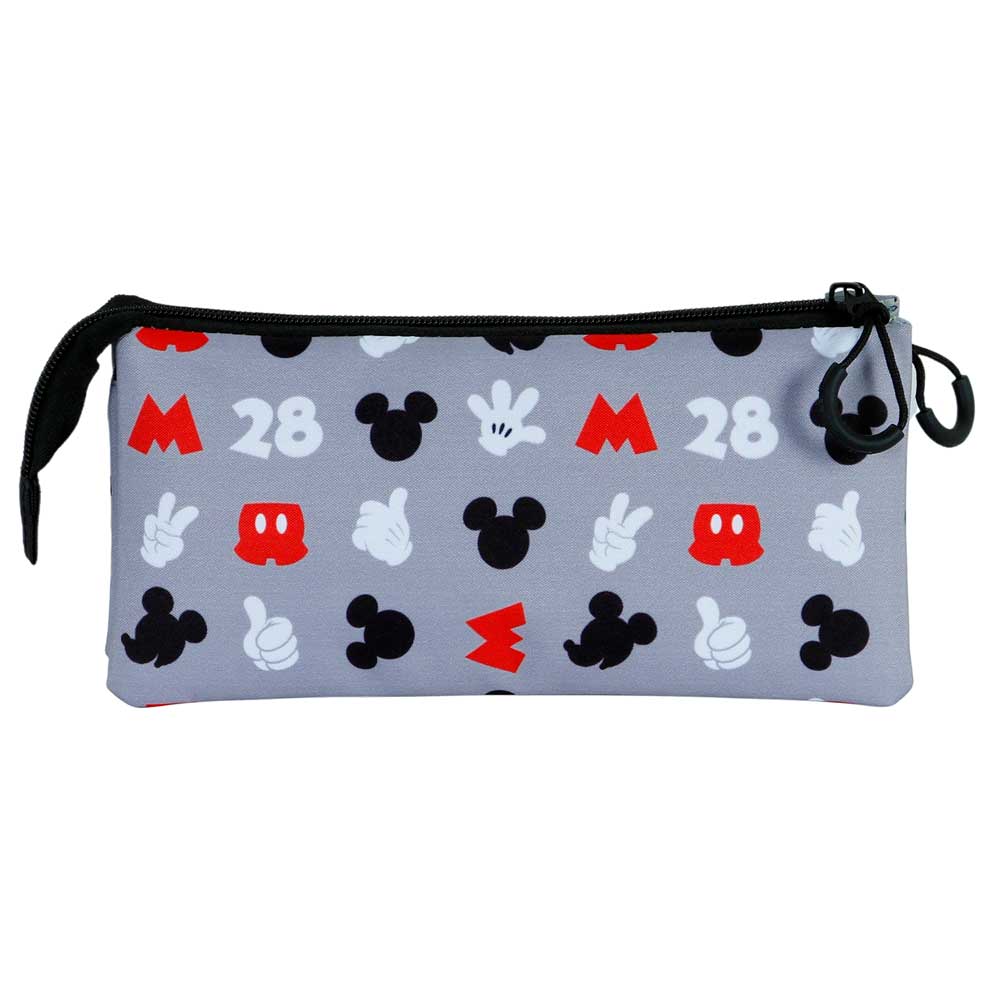 Mickey Mouse Grey-FAN 2.0 Triple Pencil Case