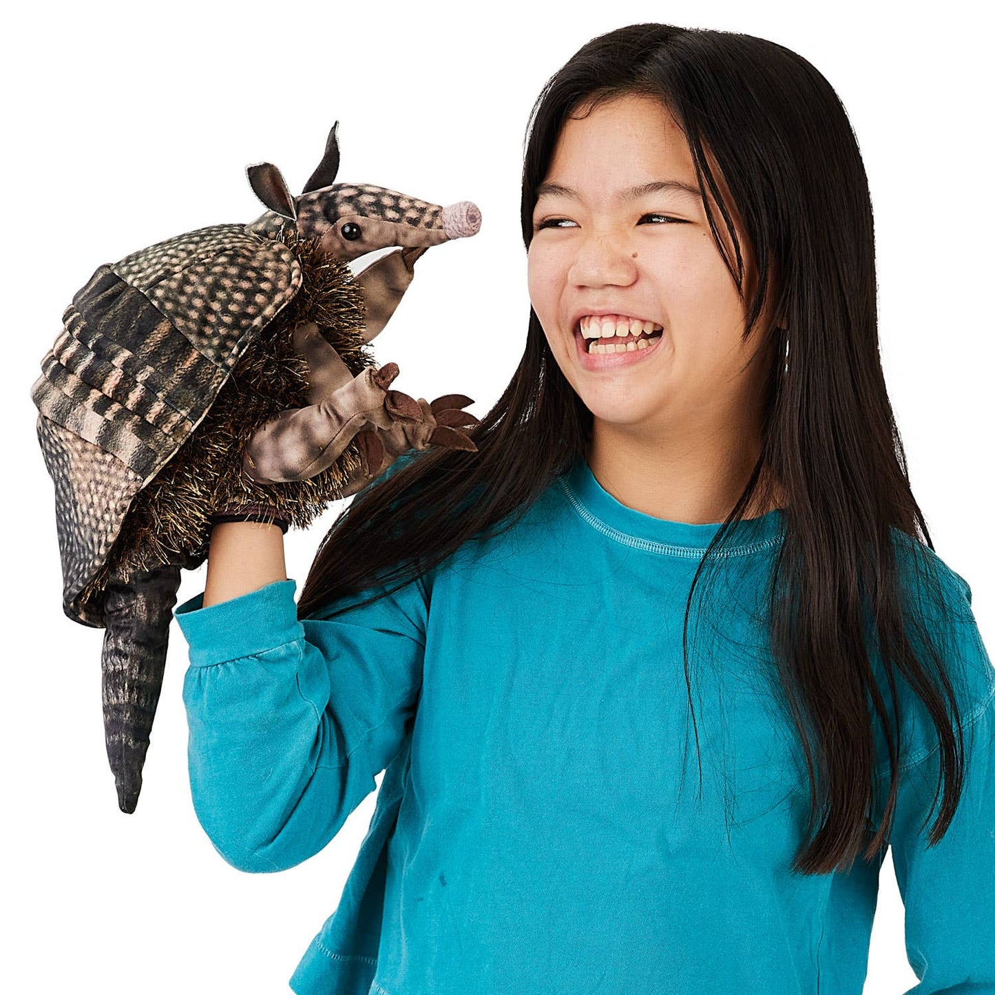 Marionnette à main Armadillo 3207/ Armadillo Folkmanis réaliste