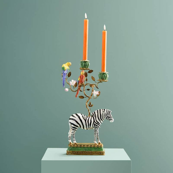 Zebra chandelier, poly/metal, 27 x 9 x 45 cm