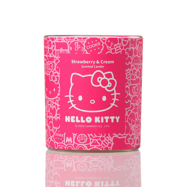 Original Hello Kitty Printed Candle, Strawberry & Cream Scent