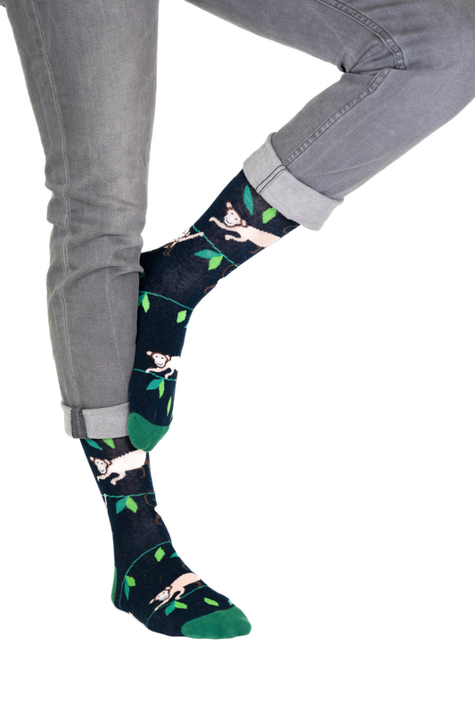 Chaussettes Singes en Coton Bio Sans Couture
