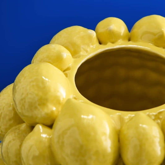 Yellow Lemon Vase