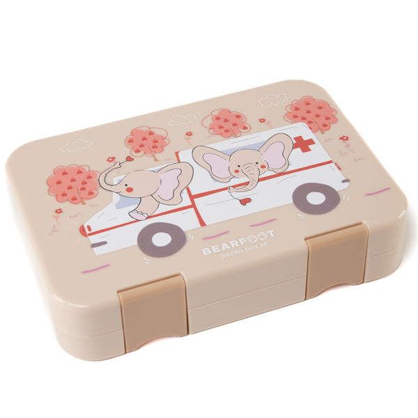 Kids' Lunch Box with Compartments, Lunchbox, Bento Box - Elephants