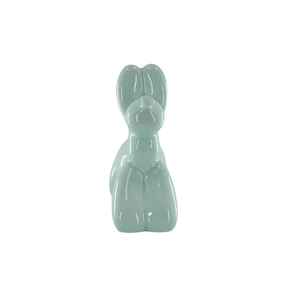 Ornament - Balloon Dog Money Box - Mint Green - 17x7x17cm
