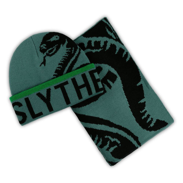 Set bonnet et écharpe adulte Harry Potter Serpentard