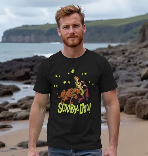 T-shirt adulte Scooby-Doo Scooby et Shaggy effrayés