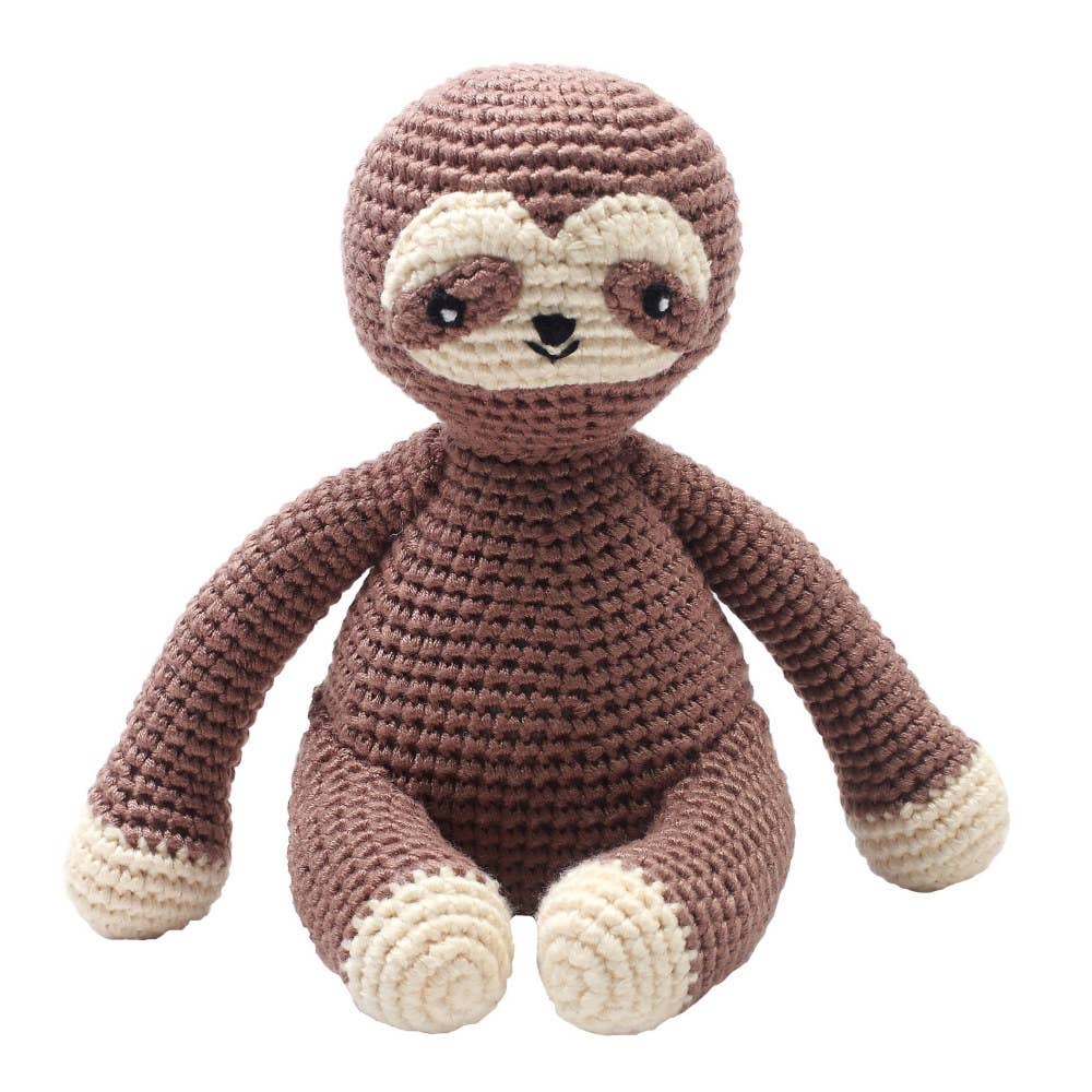 Crochet Plush Toy - Brown Sloth