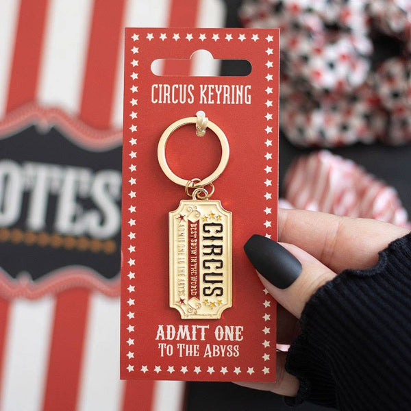 Circus Ticket Keychain