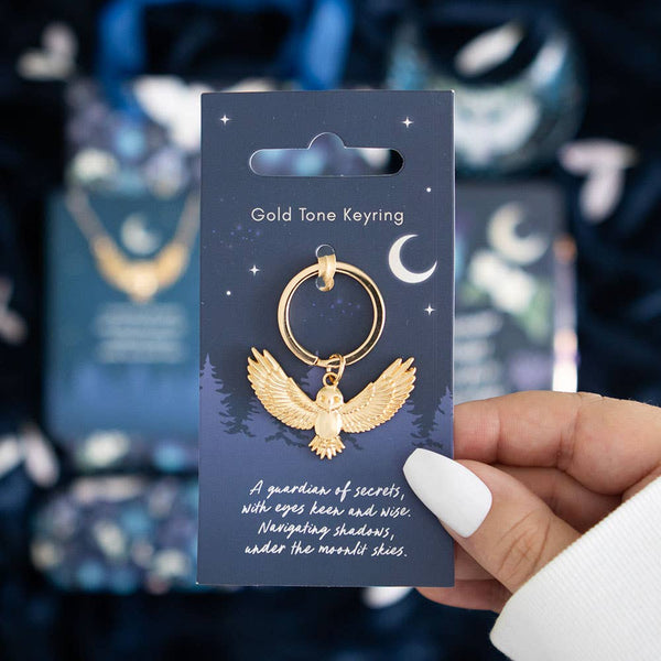 Golden Owl Keychain
