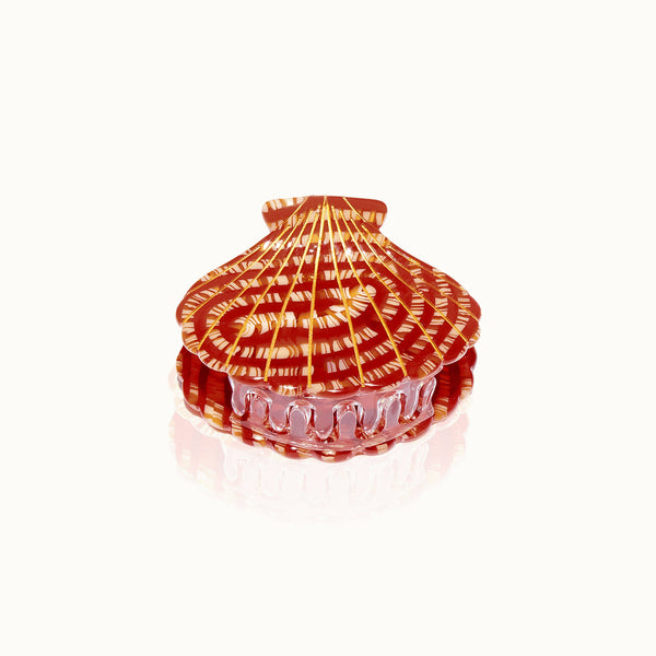 Fire Seashell Hair Clip