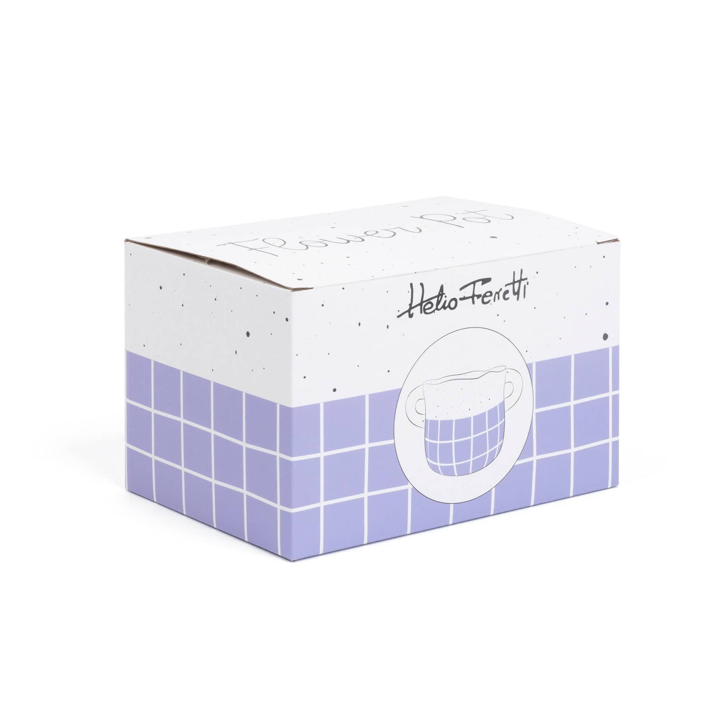 Vase Violet Fait Main Peint à la Main Helio Ferretti Vue 3