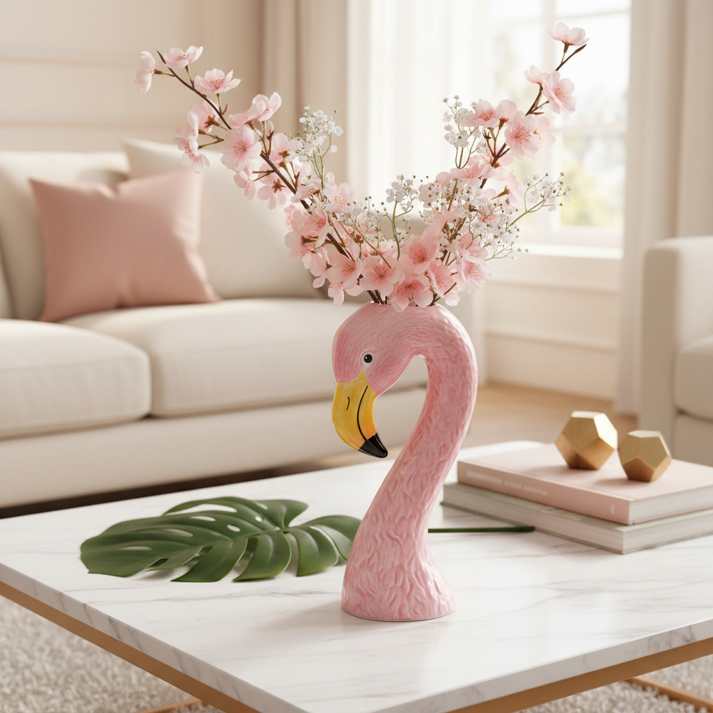 Petit vase Tête de Flamant Rose