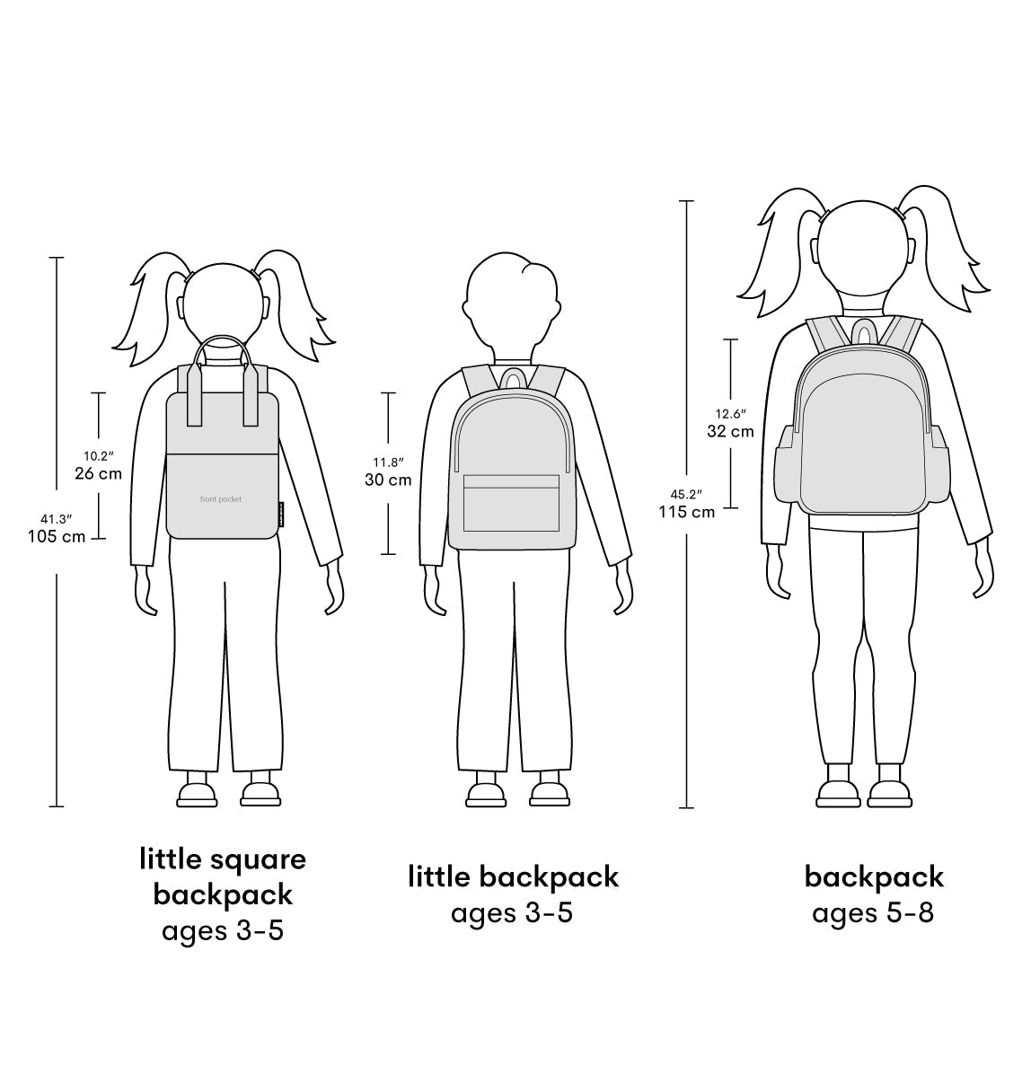 Petit sac à dos carré enfant - Étoile filante – vue 9 – A Little Lovely Company