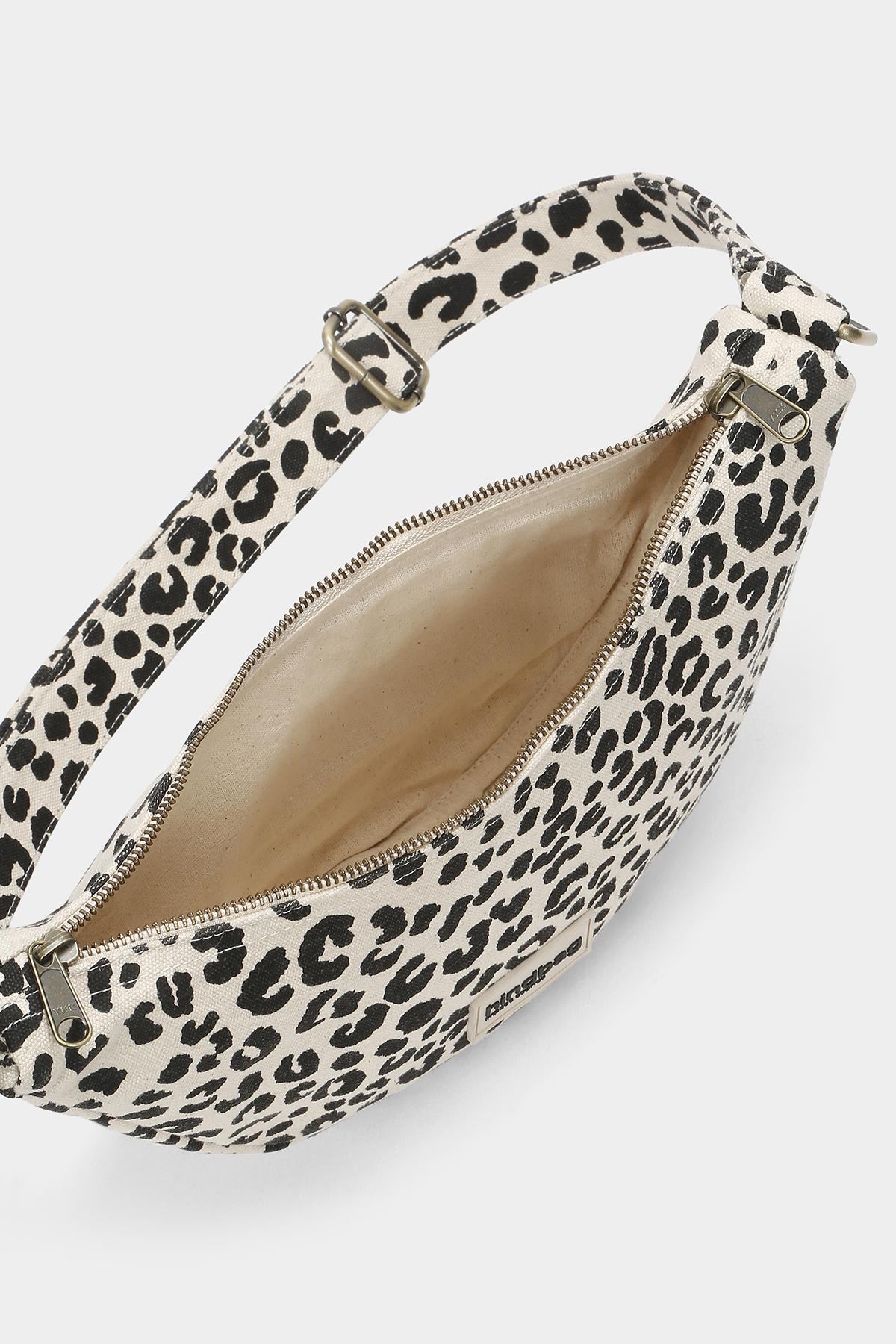 Sac banane Andrea Léopard écru