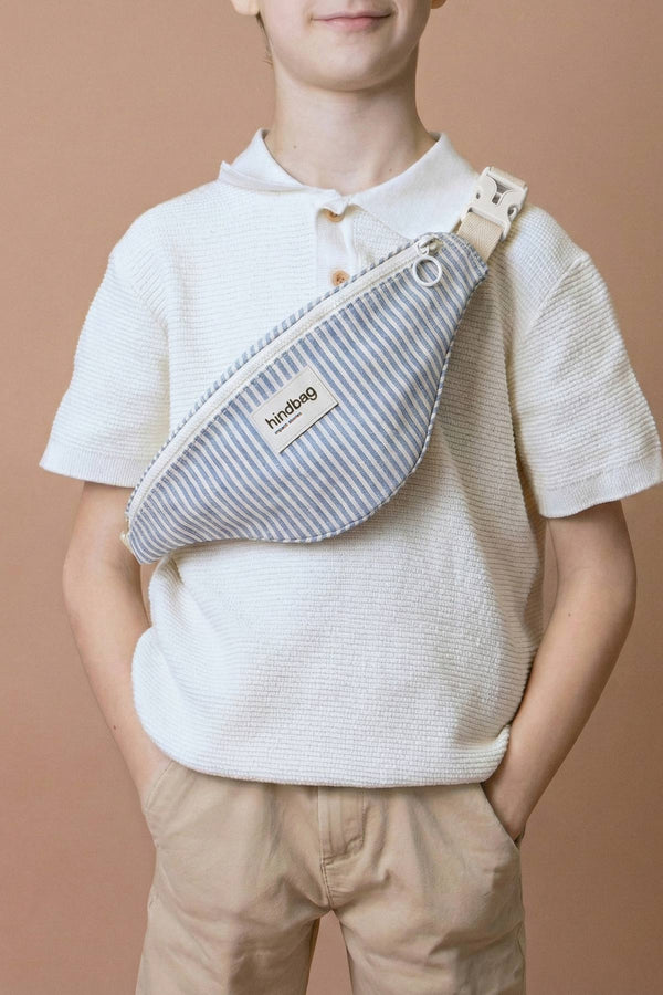 Sac banane enfant Augustin Rayures bleu