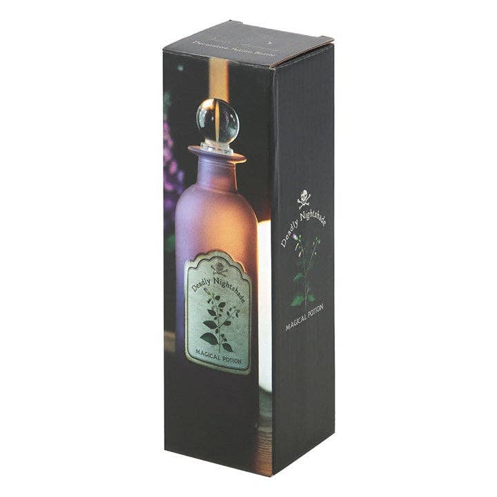 Flacon de potion décoratif en verre — belladone mortelle
